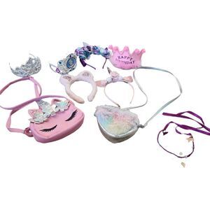 9 pieces of headbands and 2 small bags